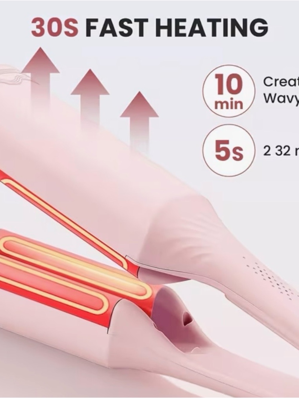 Fast heating S-Shaped Egg Roll Styling Stick